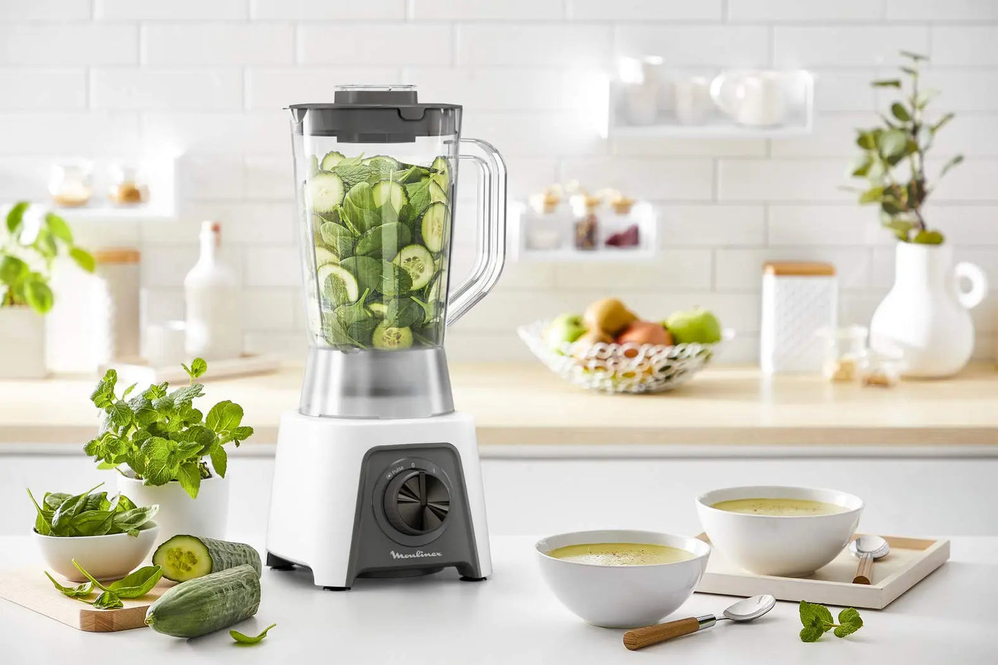 Moulinex Blendeo+ LM2C01 450W Glass Mixer, 1.5L Capacity + E-book offert Simply smoothies