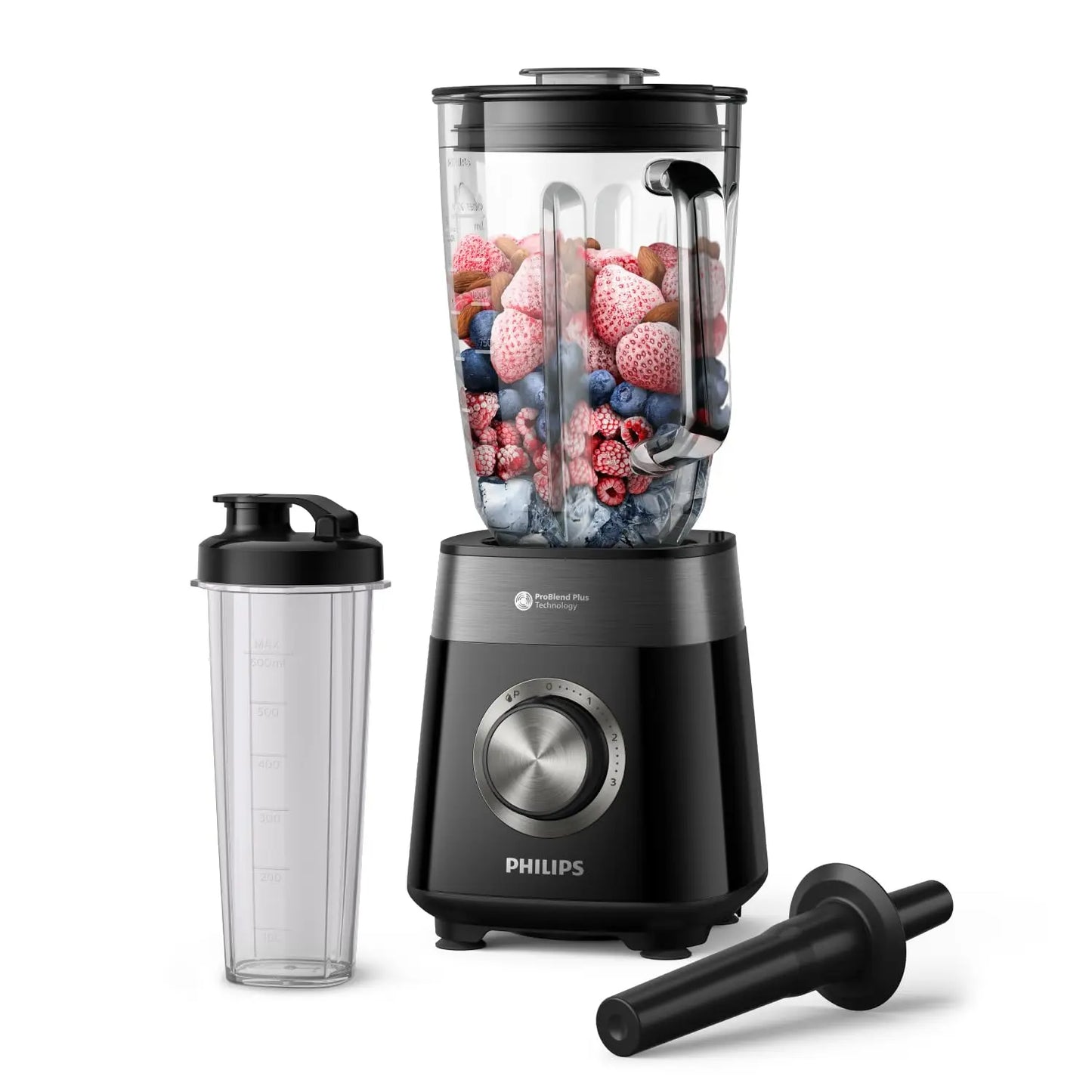 PHILIPS Blender ProBlend 4 Blades 1.9L Max Capacity 450W + E-book offert Simply smoothies